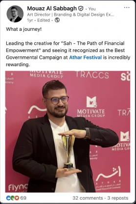LinkedIn post: Gold — Best Governmental Campaign